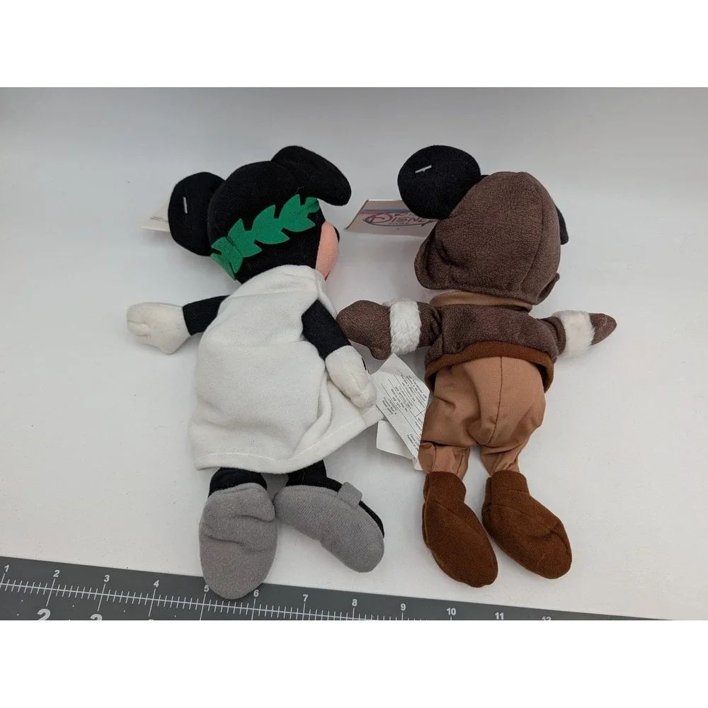 Disney Plush Bean Bag Toga Pilot Mickey Mouse Lot Stuffed Animal Toy